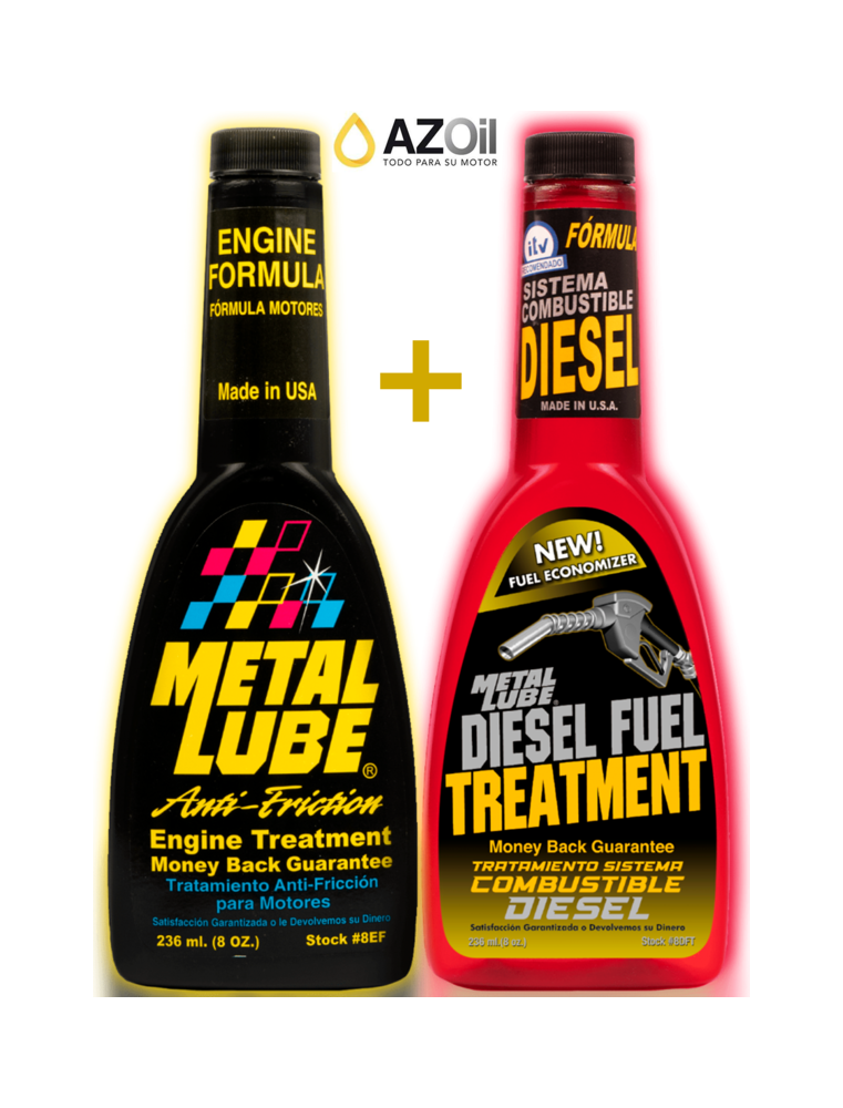 Metal lube Tratamiento Diesel + Formula Motores